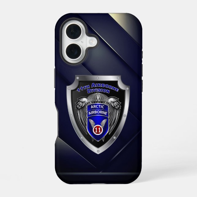 Coque iPhone 16 11e division aéroportée  (Verso)
