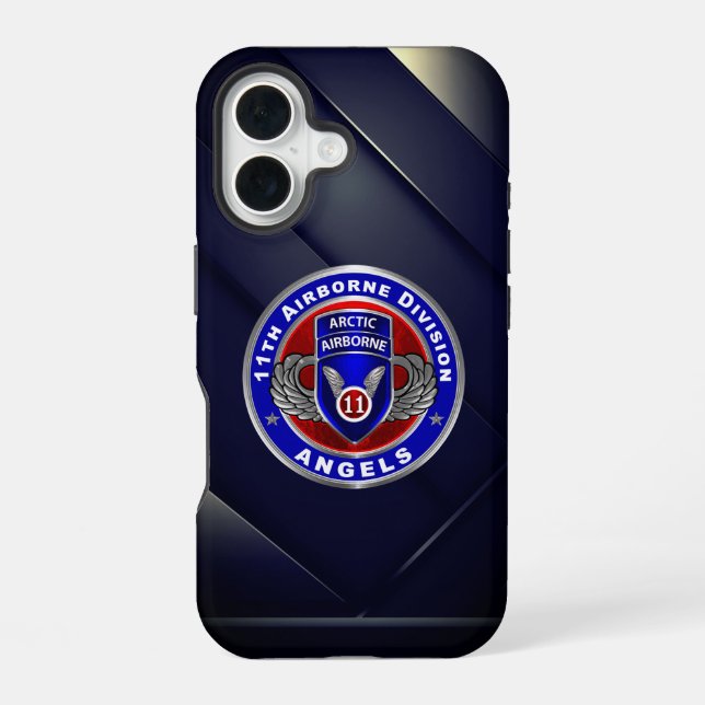 Coque iPhone 16 11e division aéroportée  (Verso)