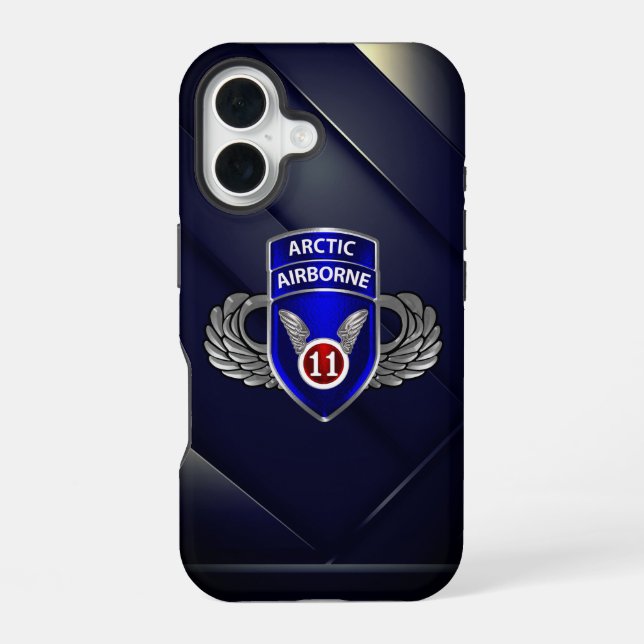 Coque iPhone 16 11e division aéroportée  (Verso)
