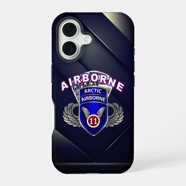 Coque iPhone 16 11e division aéroportée  (Verso)