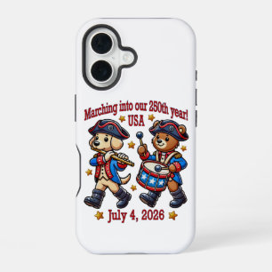 Coque iPhone 16 4 juillet Semiquincentenaire 250e anniversaire des