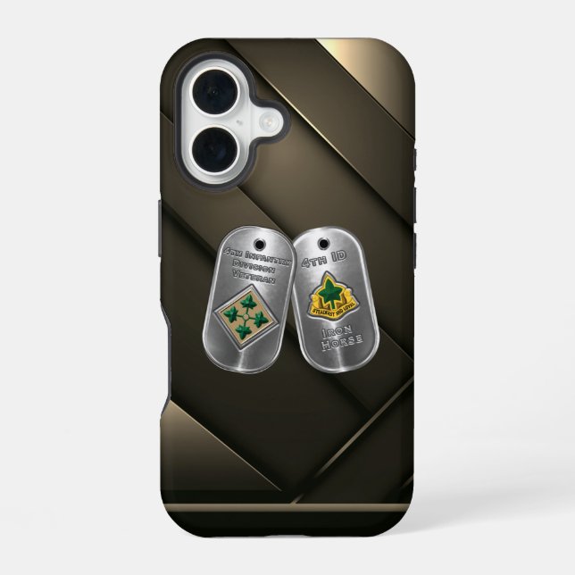 Coque iPhone 16 4e division d'infanterie  (Verso)