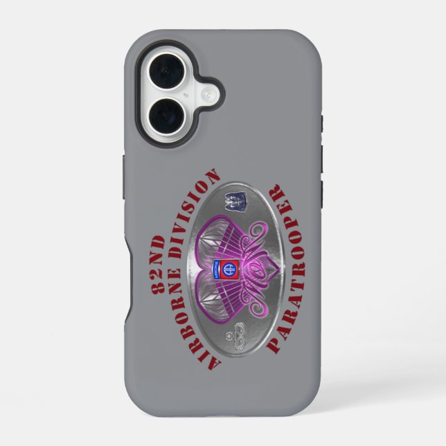Coque iPhone 16 82e division aéroportée  (Verso)