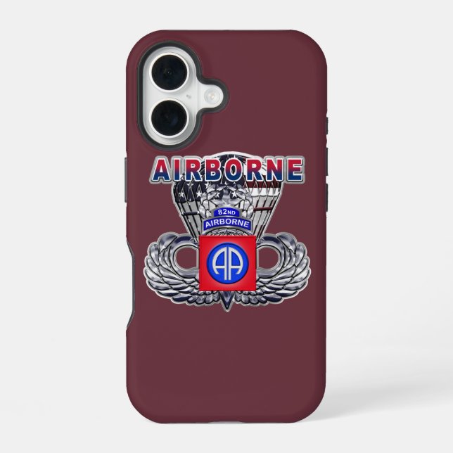 Coque iPhone 16 82e division aéroportée  (Verso)