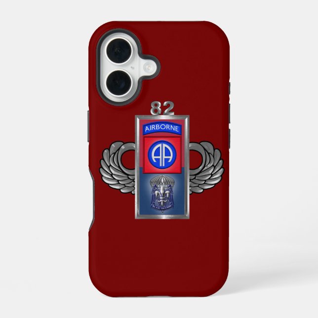 Coque iPhone 16 82e division aéroportée  (Verso)