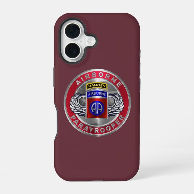 Coque iPhone 16 82e division aéroportée (Verso)
