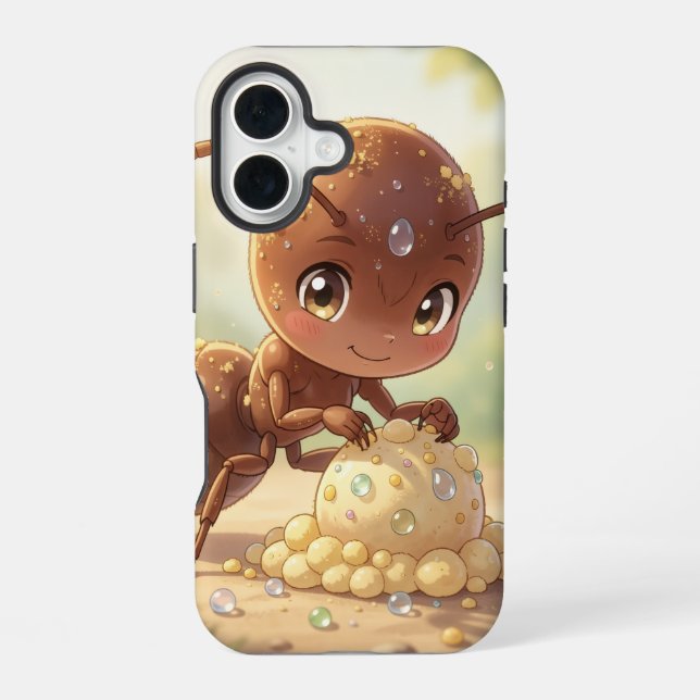 Coque iPhone 16 À la recherche de l'or des fleurs (Verso)