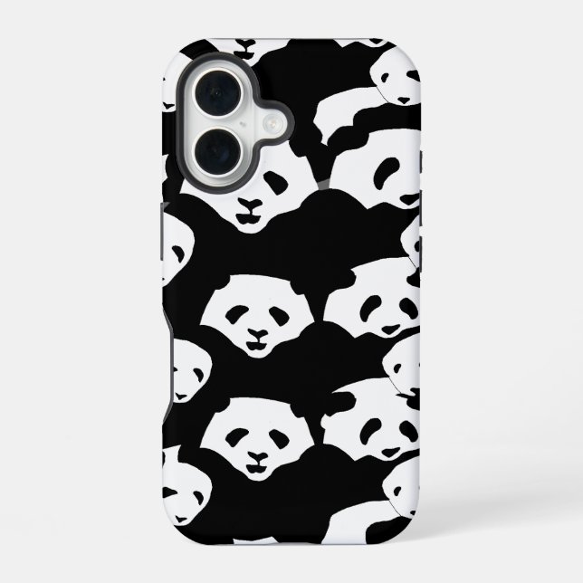 Coque iPhone 16 à motif panda (Verso)