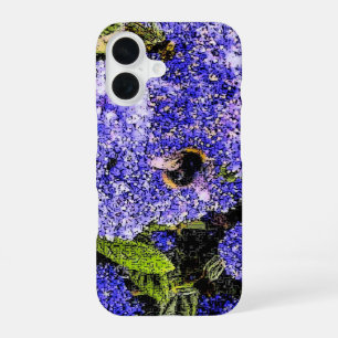 Coque iPhone 16 Abeille de fleur de lilas de Ceanothus
