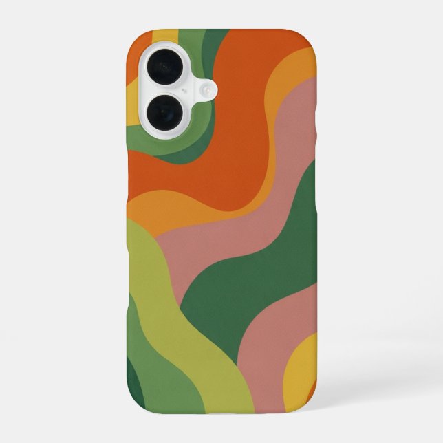 Coque iPhone 16 Abstraction Vintage (Verso)