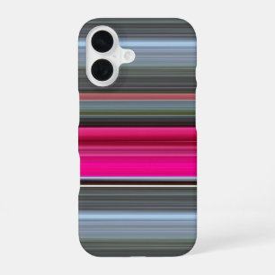 Coque iPhone 16 Abstrait #1 : Cerise et gris