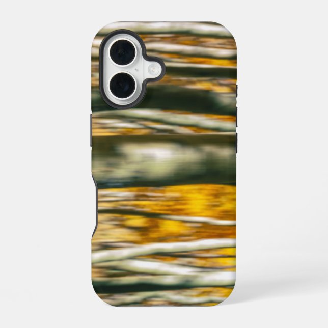Coque iPhone 16 Abstrait d'automne (Verso)