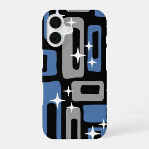 Coque iPhone 16 Abstrait Rétro Milieu de Siècle Moderne
