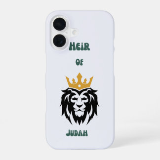 Coque iPhone 16 Affaire téléphonique "Héritier de Juda"
