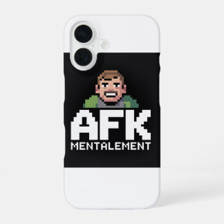 Coque iPhone 16 AFK Mentalement Chibi Gamer Pixel Art