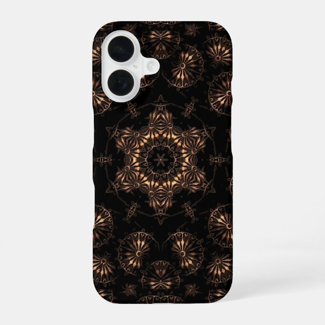 Coque iPhone 16 Âge de bronze Mandala (Verso)