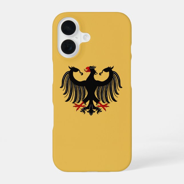 Coque iPhone 16 Aigle allemand (Verso)