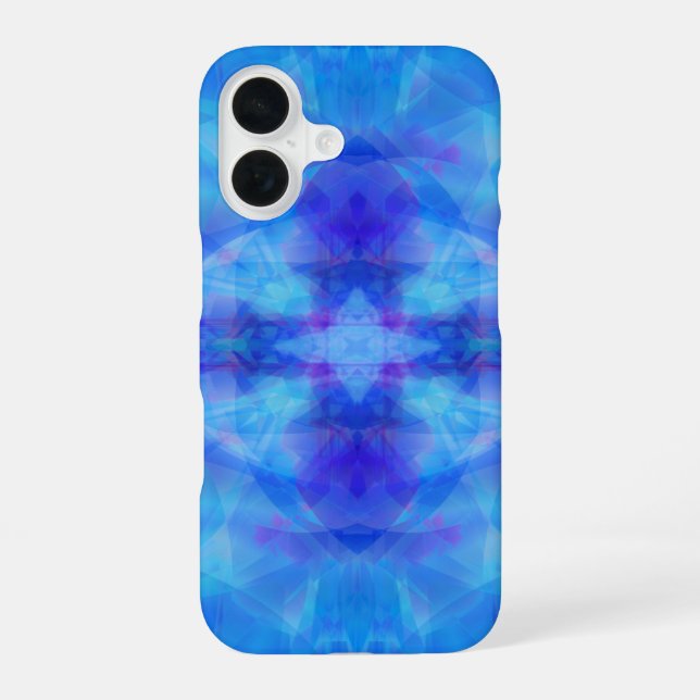 Coque iPhone 16 Ailes Bleues (Verso)
