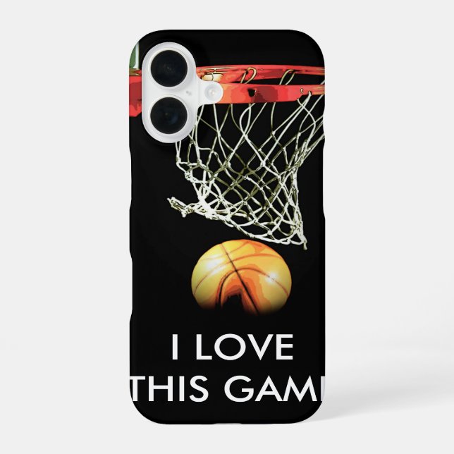 Coque iPhone 16 Aime Basket-ball (Verso)