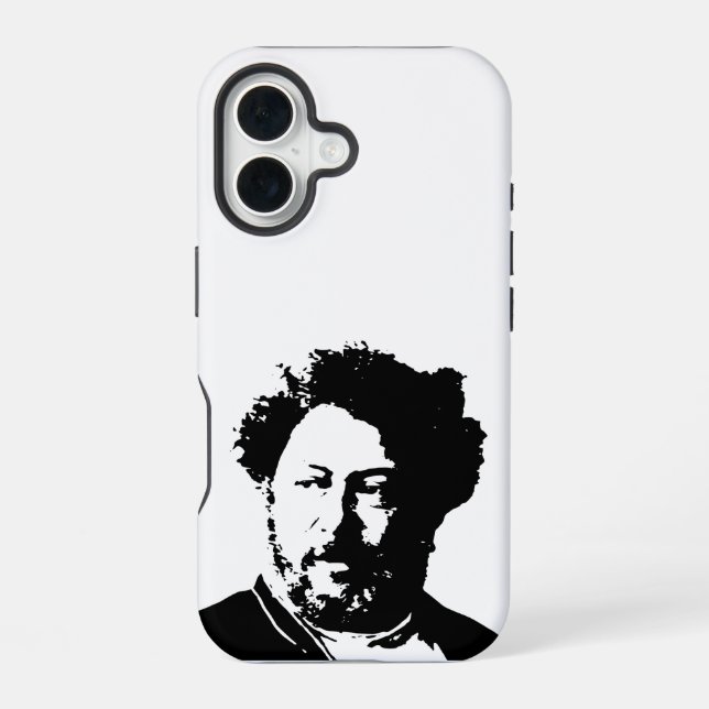 Coque iPhone 16 Alexandre Dumas (Verso)