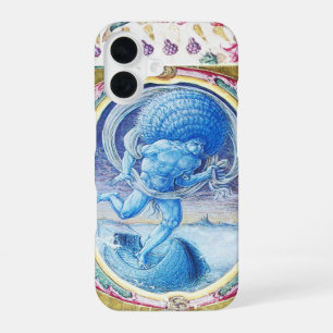 COQUE iPhone 16 ALLÉGORIE DU VENT MONOGRAMME MINIATURE FLORAL ANTI