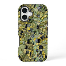 Alligator Crocodile Dragon Cuir Vert Jaune