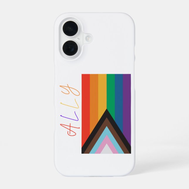Coque iPhone 16 Ally et Rainbows (Verso)