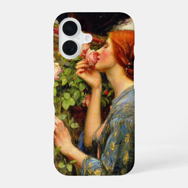 Coque iPhone 16 Âme de la Rose John William Waterhouse (Verso)