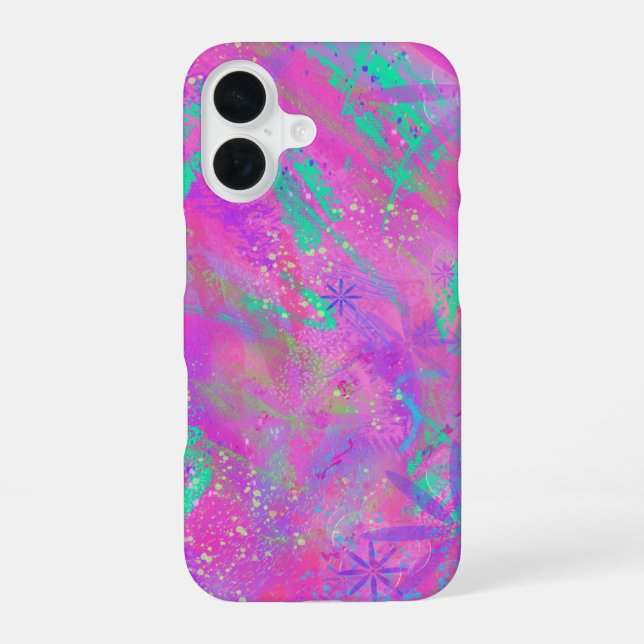 Coque iPhone 16 Amour du journal d'art (Verso)