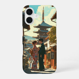 Coque iPhone 16 Amoureux animés