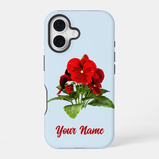 Coque iPhone 16 Amoureux de Pensées Fleur Personnalisée (Verso)