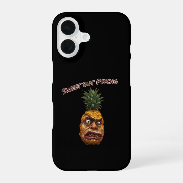 Coque iPhone 16 Ananas doux mais psychotique (Verso)