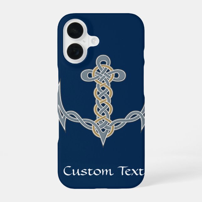 Coque iPhone 16 Ancre celtique 1 (Verso)