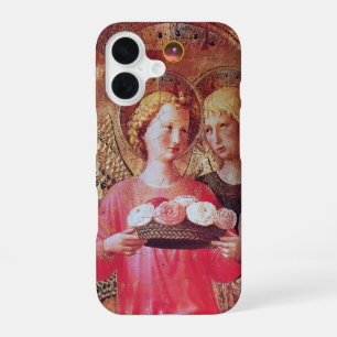 COQUE iPhone 16 ANGE AVEC ROSES BLANCHES ET ROSES