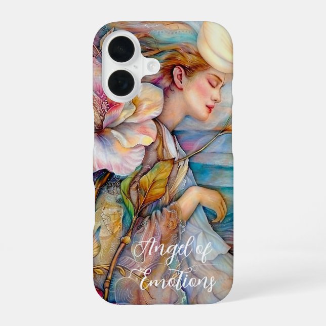Coque iPhone 16 Ange des Émotions Serein  (Verso)