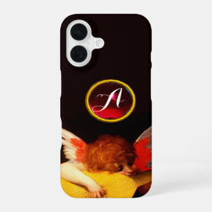 Coque iPhone 16 ANGE JOUE DU LUTH Musique faisant monogramme de ch