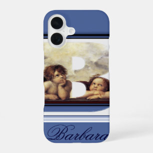 Coque iPhone 16 ANGE LETTRE DE LA RENAISSANCE B Monogramme Chérubi