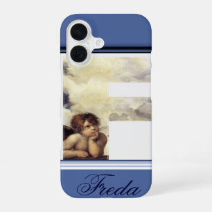 Coque iPhone 16 ANGE RENaissance LETTRE F Ange ailé Monogramme