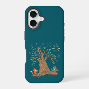 Coque iPhone 16 Animaux de la forêt jouant de la musique   Art fol