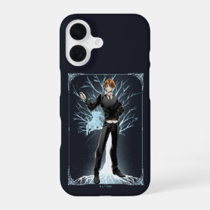 Coque iPhone 16 Anime Ron Weasley Jack Russell Terrier Patronus