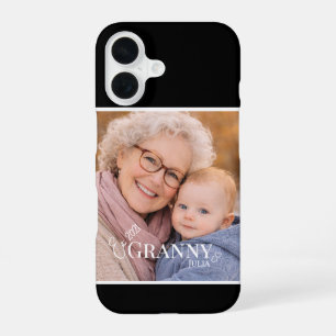 Coque iPhone 16 Année d'établissement de la photo de grand-mère Cœ