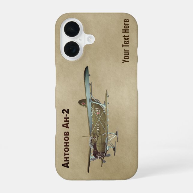 Coque iPhone 16 Antonov An-2 (Verso)