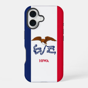 Coque iPhone 16 Apple iPhone 16 Coque-Mate avec drapeau Iowa