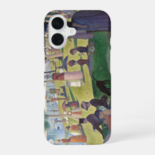 Coque iPhone 16 Après-midi dominical Seurat Peinture néo-impressio