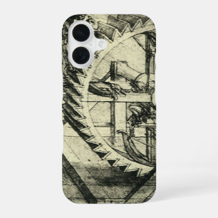 Coque iPhone 16 Arbalète alimentée par un tapis roulant de Léonard