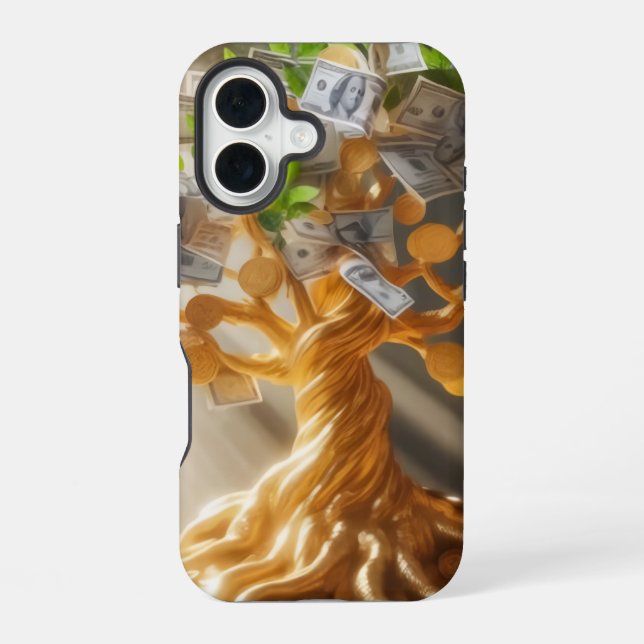 Coque iPhone 16 Arbre à Argent  (Verso)