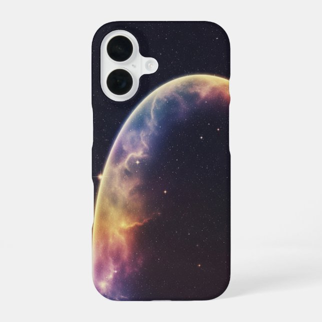 Coque iPhone 16 Arc Cosmique Vintage (Verso)