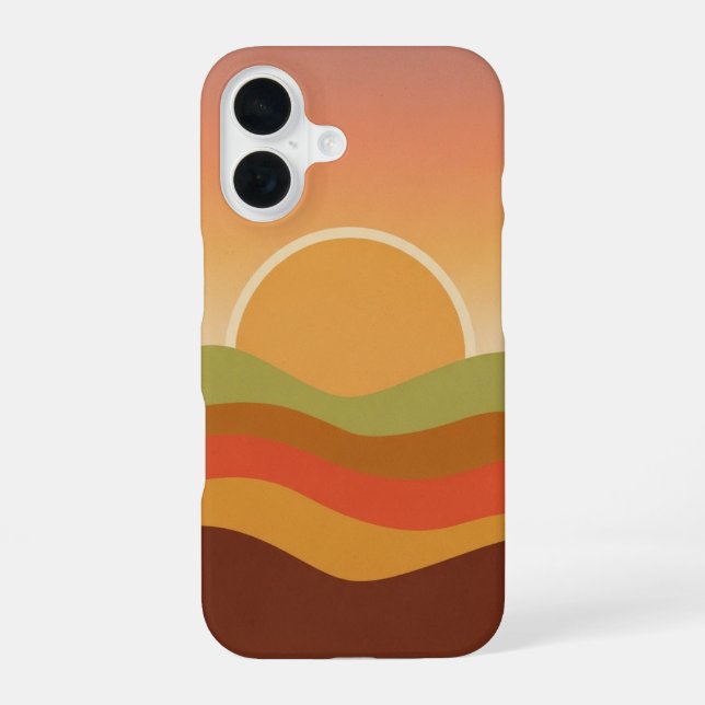 Coque iPhone 16 Arc Solaire Rétro (Verso)