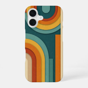 Coque iPhone 16 Arches empilés vintage minimalistes