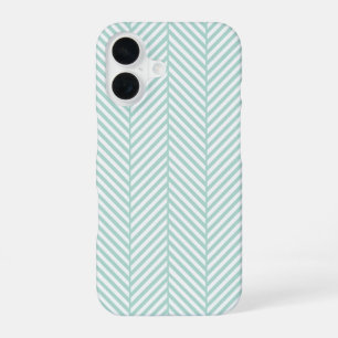 Coque iPhone 16 Arête de hareng en menthe